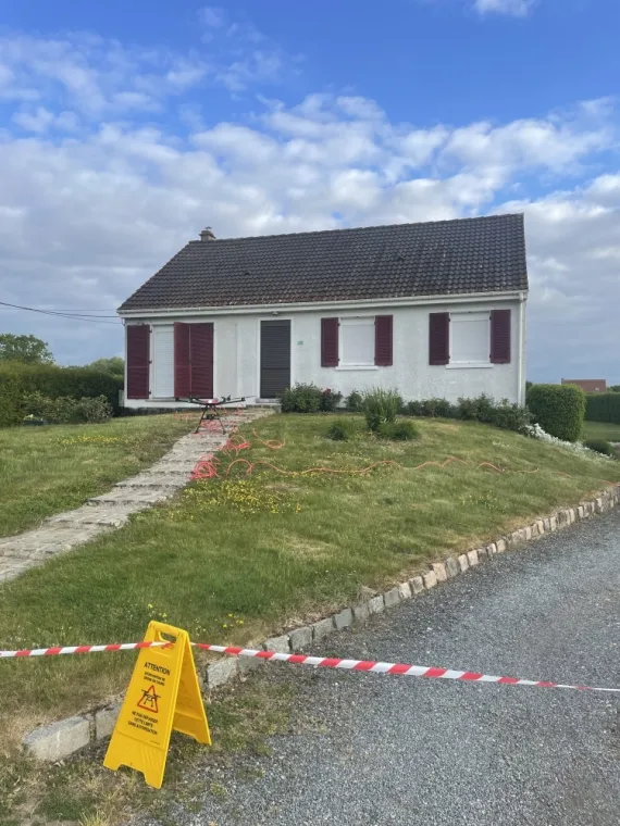 Démarrage du chantier de pulvérisation toiture