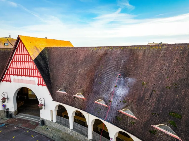 Phase finale du traitement du marché couvert au Touquet-Paris-Plage, Arques, ASGARD