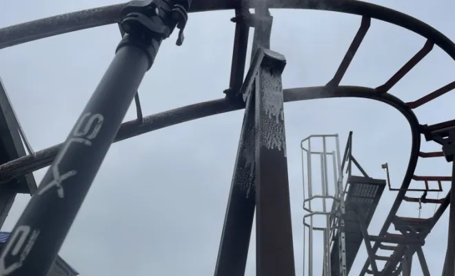 Traitement par drone des structures d'attractions à Dennlys parc à Dennebroeucq , Arques, ASGARD