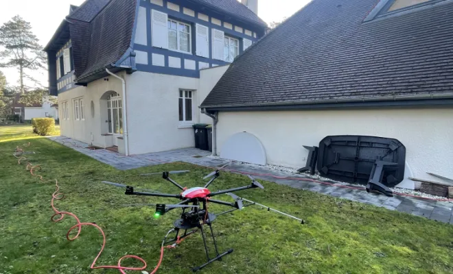 Touquetoise qui attend son traitement par drone 